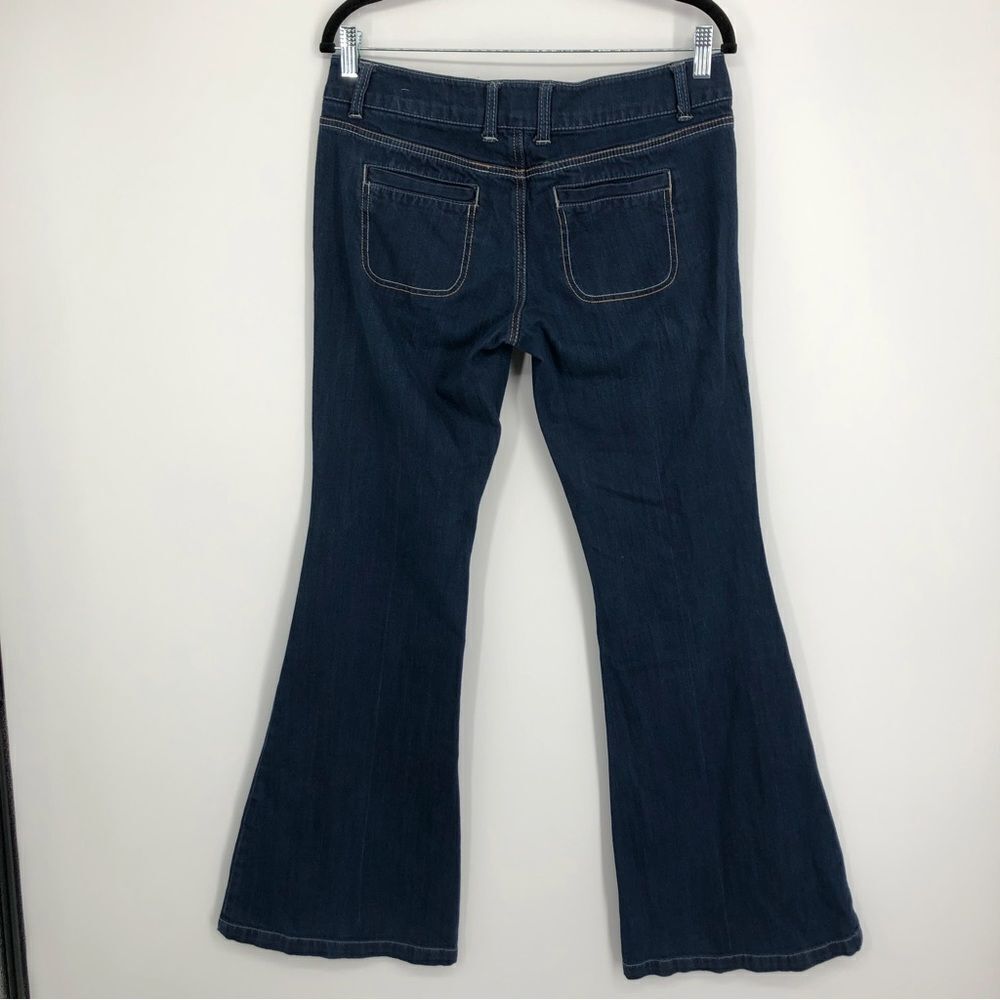 Aeropostale Carlie Super Flare Jeans Dark Wash Size 7/8 - Picture 2 of 10